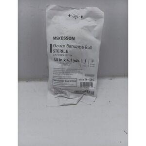 MCKESSON GAUZE BANDAGE ROLL STERILE 4.5 IN x 4.1 yd - LOT OF 6